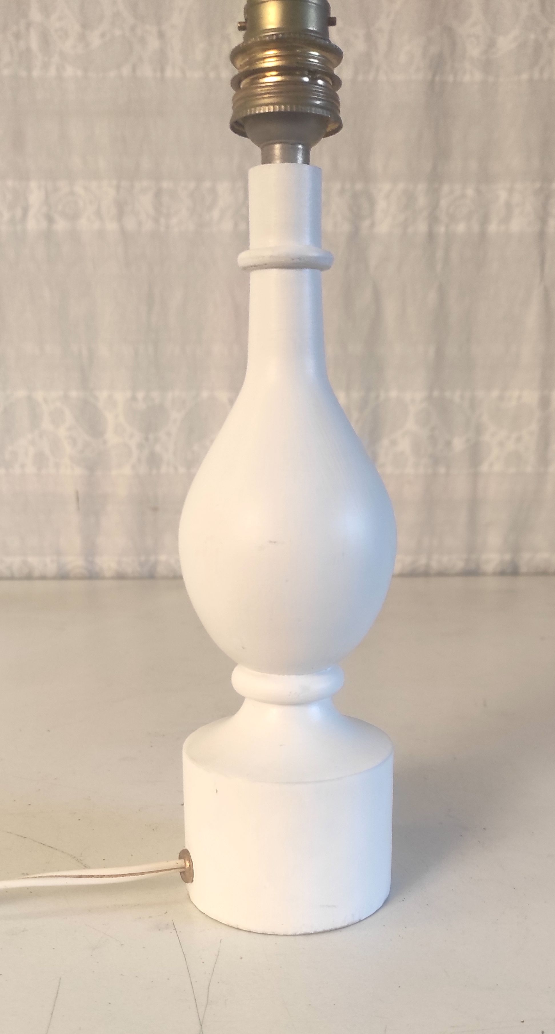 Wooden lamp foot turned by Philippe Capelle – 60s/70s