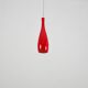 Lot de 2 suspensions en verre opale rouge « Bang » de Jacob Bang pour Fog & Morup