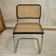 Chaise Cesca B32 noire de Marcel Breuer estampillée, Italie