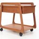 Sika Mobler sewing trolley, teak, Denmark, vintage, 1960s
