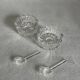 Crystal salt and pepper shakers