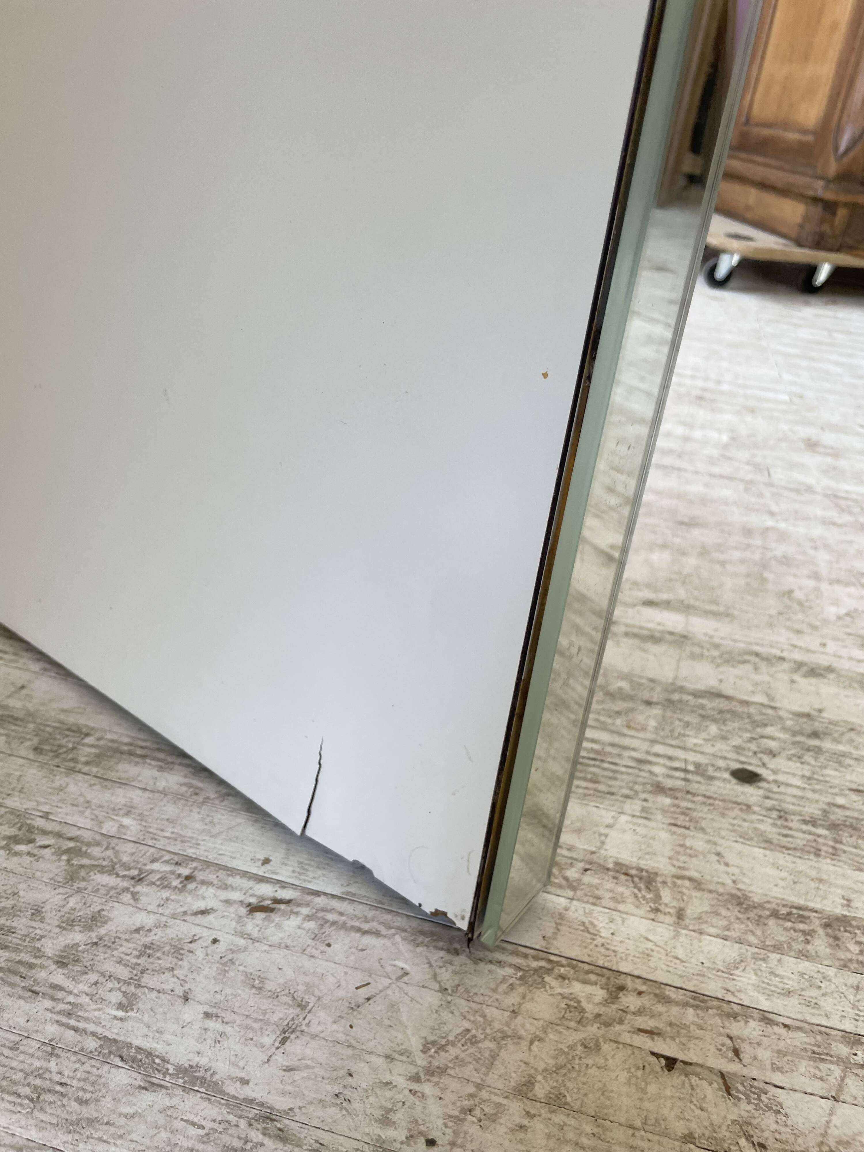 80s lacquered desk and mirror