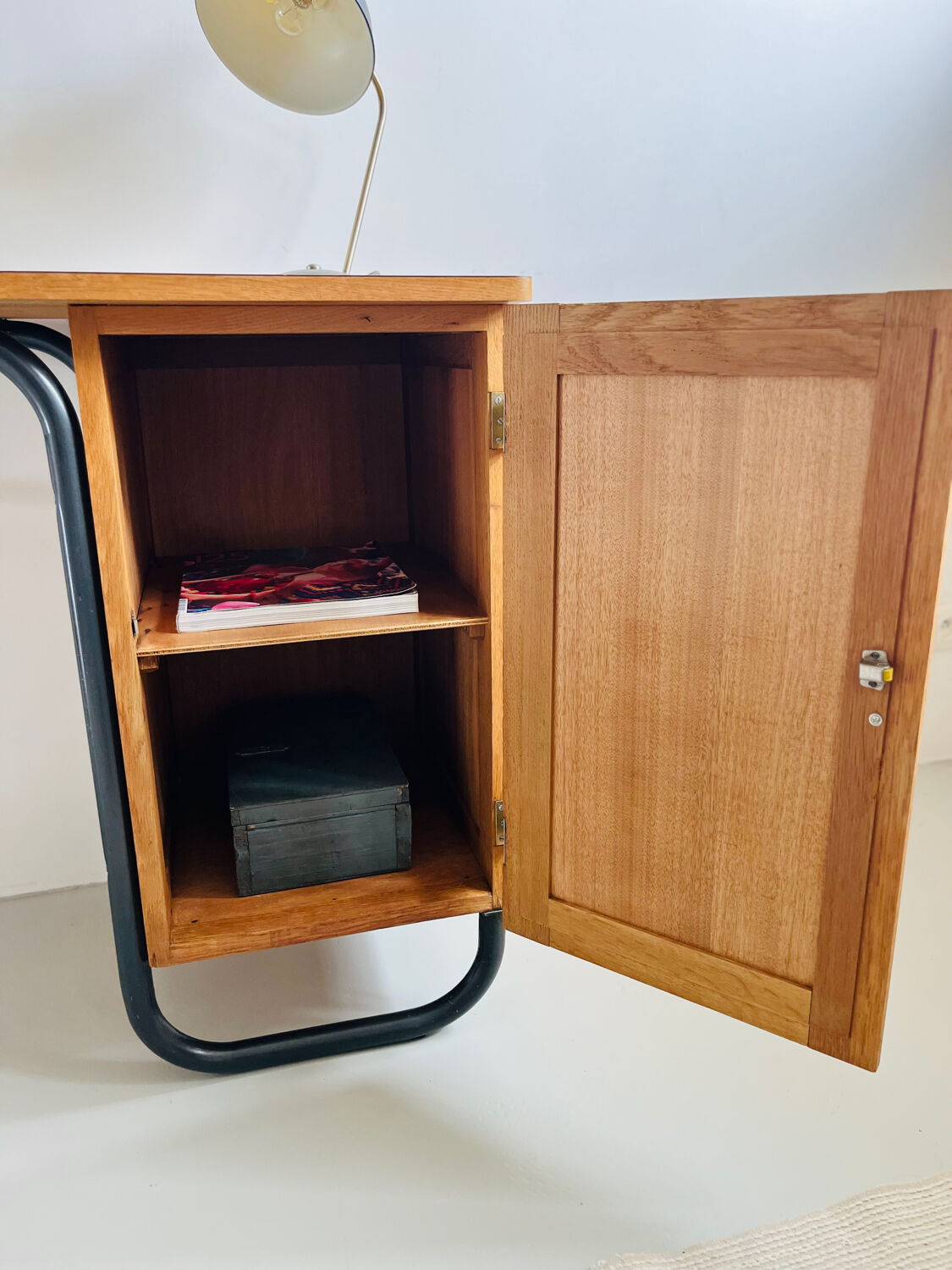 Vintage S22 Mobilor boarding school desk / J. Hitier