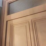 Old Haussmannian door 83x219.5cm with glazed transom frame.