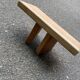Meditation yoga stool in solid teak