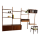 A wall unit with 4 compartments by Poul Cadovius, Denmark, 1960s.
