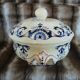 Small soup tureen in Longchamp ironstone.