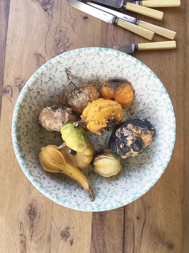 Green speckled flat XL