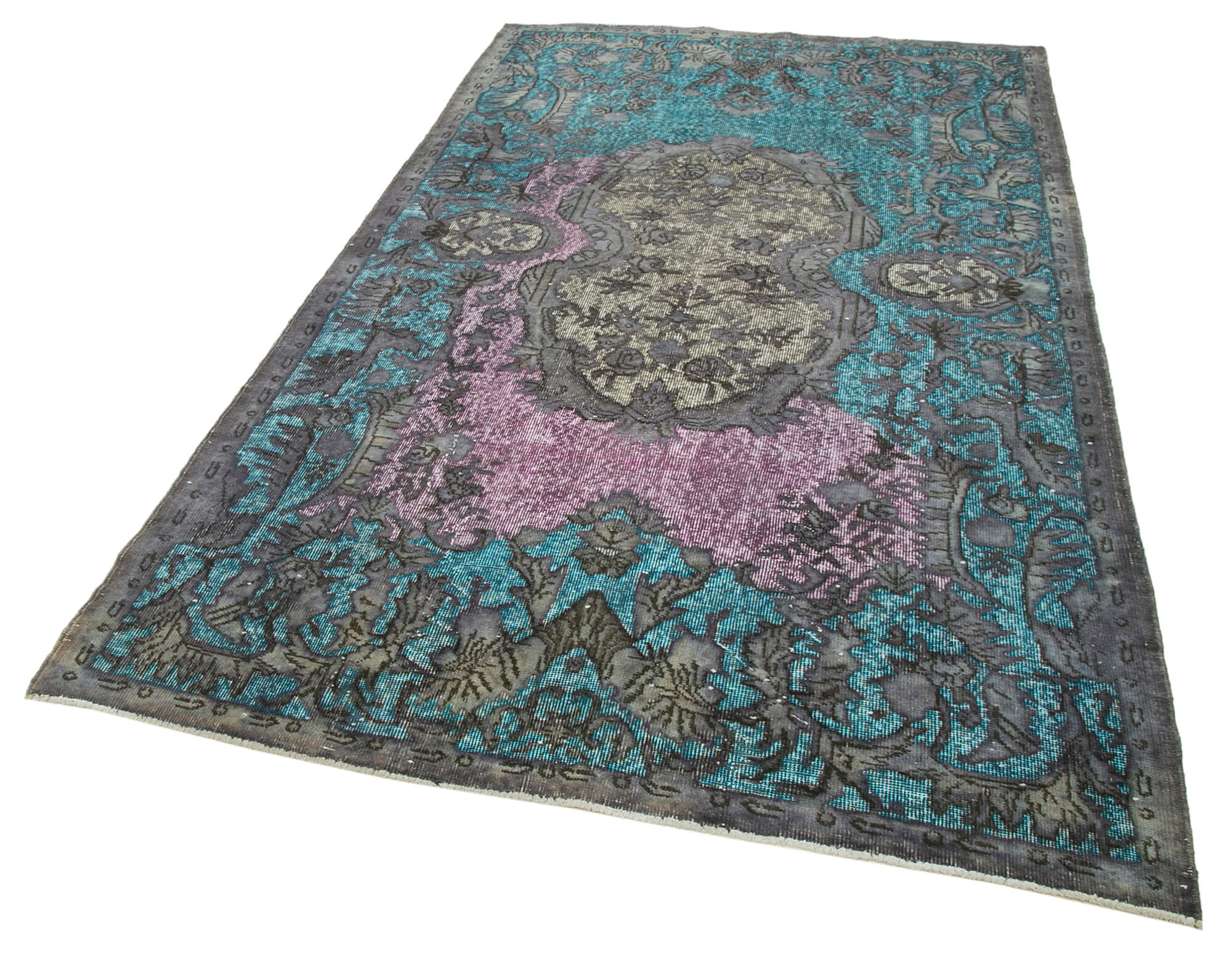 Hand-knotted antique turkish 1970s 163 cm x 280 cm