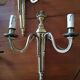 4 2-light bronze wall lights