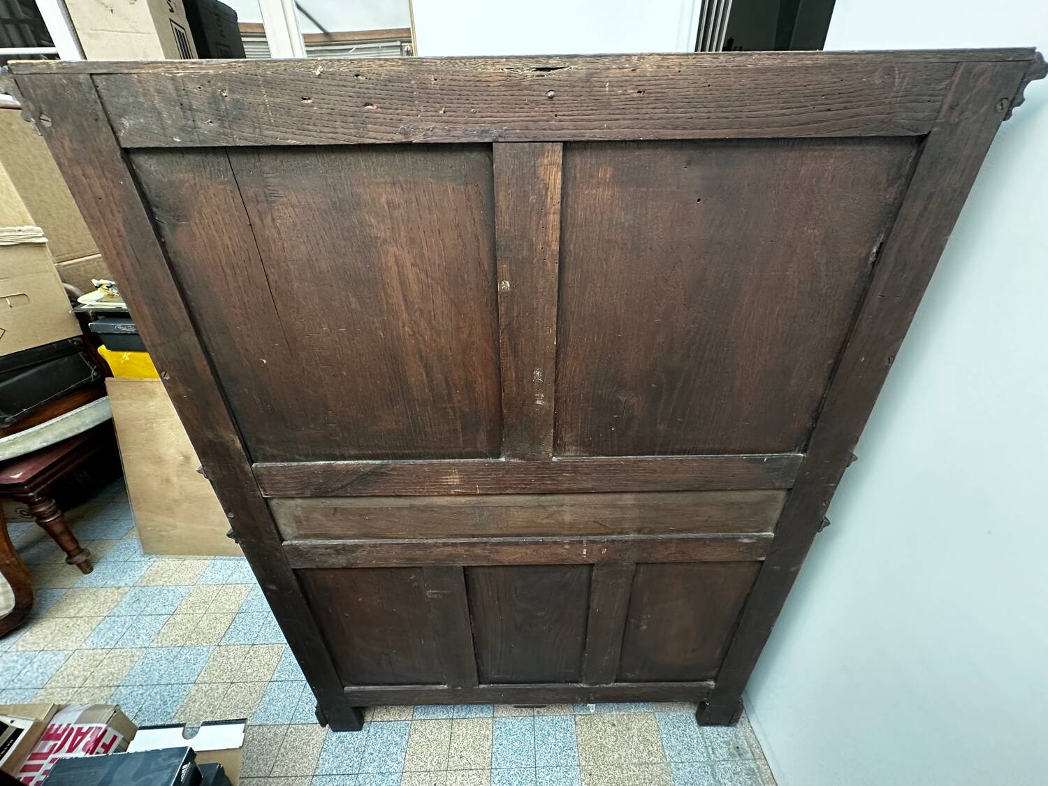 Gothic Buffet Cabinet in Carved Oak, 19th Century