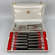 Set of 24 silver-plated knives SFAM, filet model.