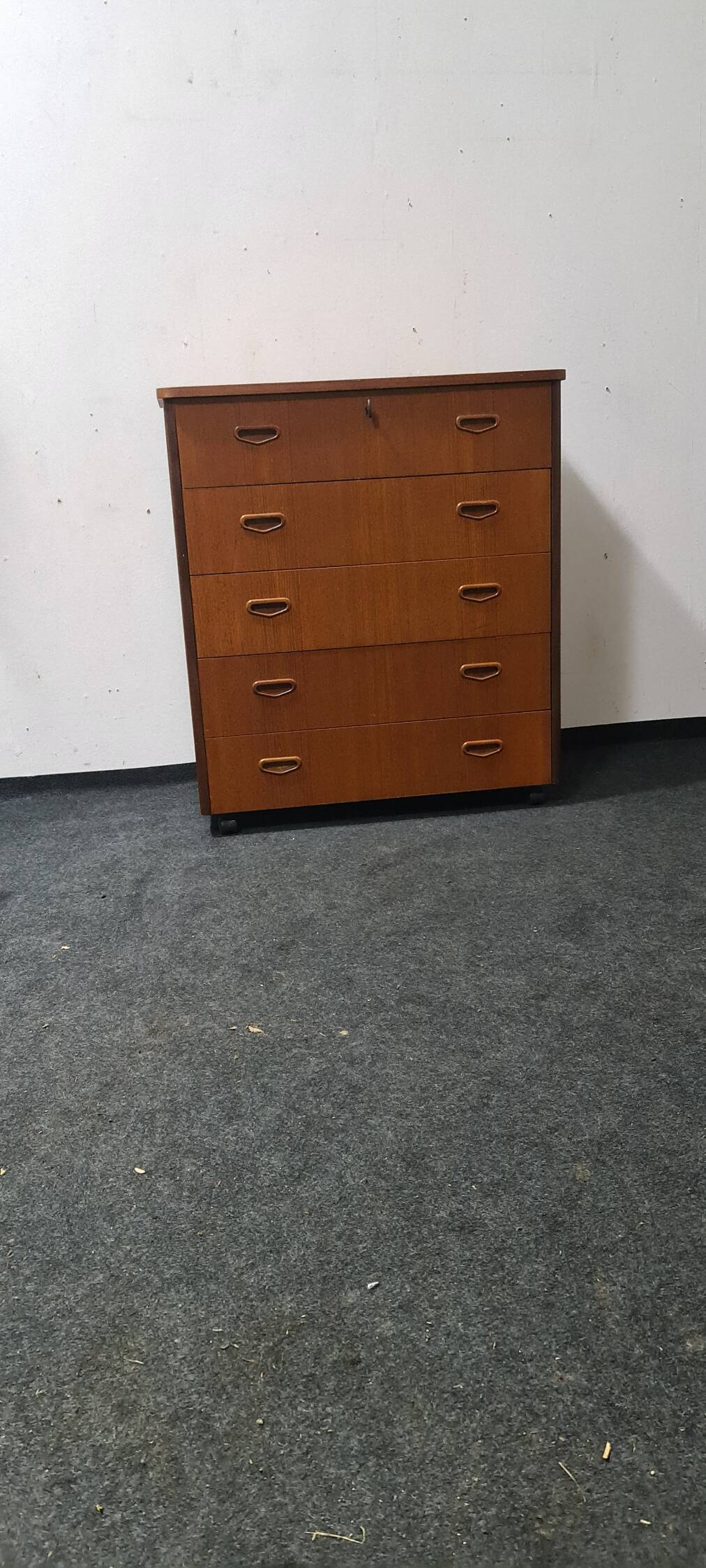 Vintage Swedish teak chest of drawers