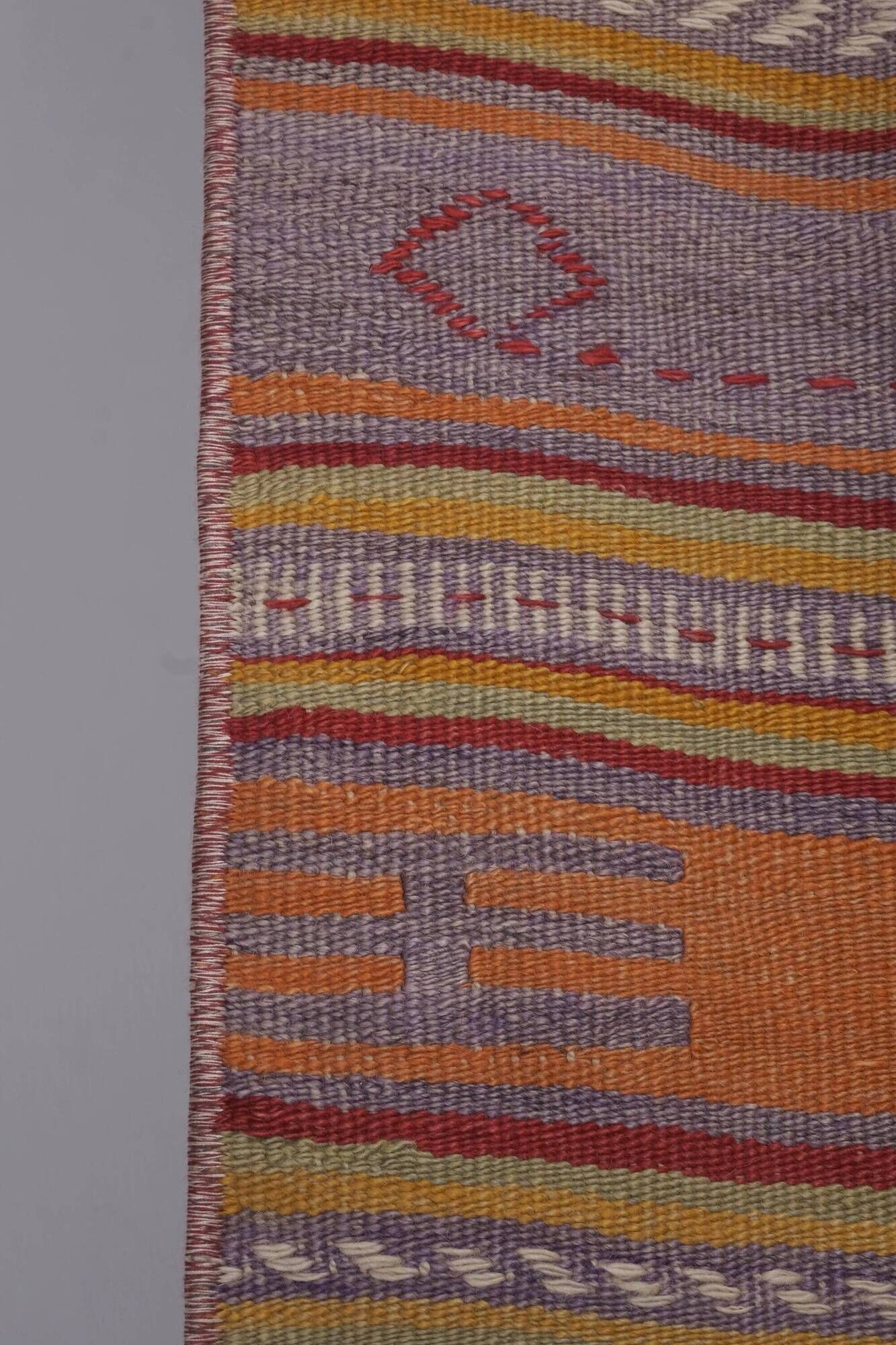 Vintage Turkish hallway rug 68x524 cm