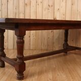 Grande table de ferme en chêne style monastère