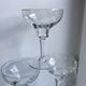 Set of 6 champagne glasses in crystal engraved Art Deco 30s