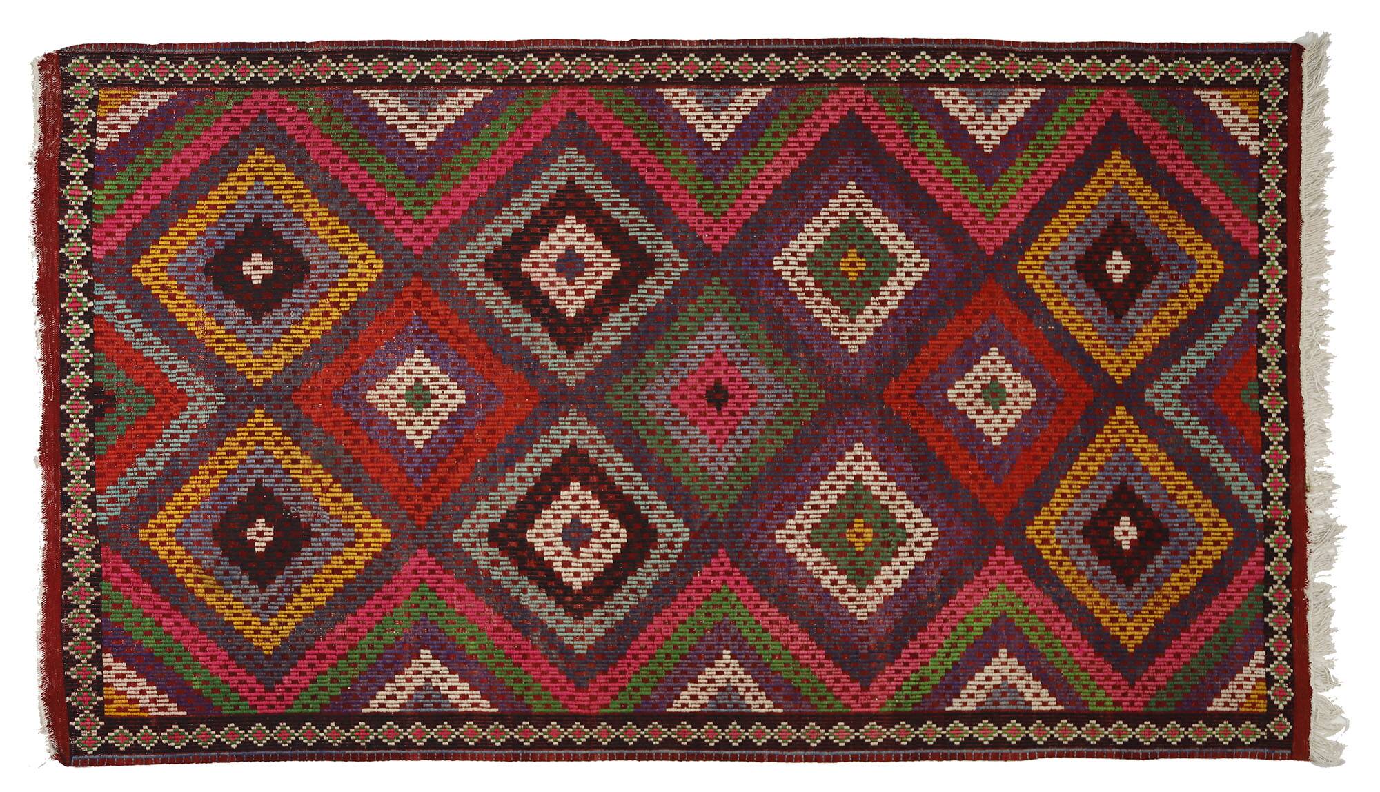 Anatolian handmade kilim rug 305 cm x 176 cm
