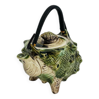 Small ceramic shell teapot