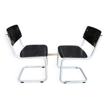 Pair of industrial chairs