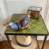 Brass duck and ceramic