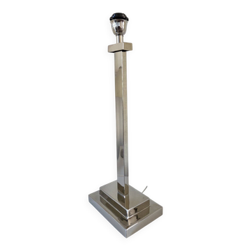 Pied de lampe chromé