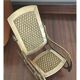 Chaise berçante en laiton vintage - grande miniature