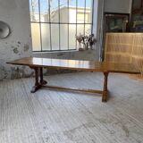 3m oak table from 1950 with its extensions