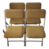 Lot de 4 chaises pliante Lafuma années 60