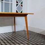 Scandinavian style wooden dining table
