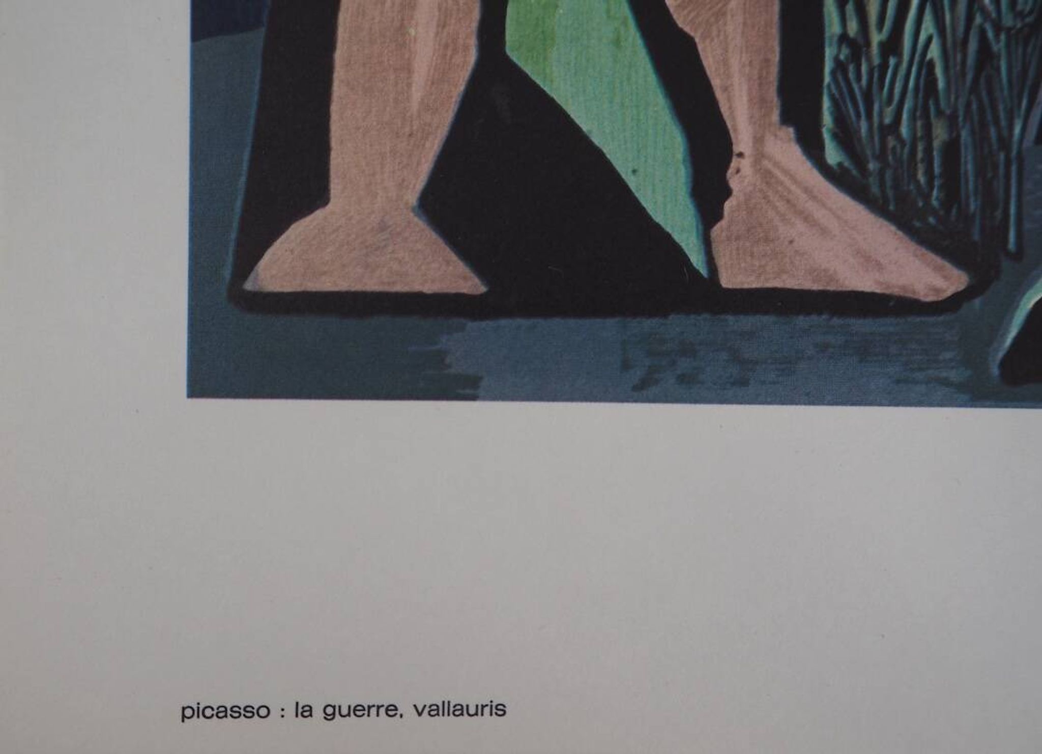 Pablo Picasso : La guerre - Lithographie en couleurs