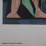 Pablo Picasso : La guerre - Lithographie en couleurs