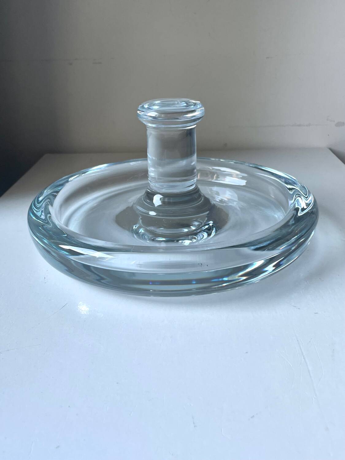 Holmegaard Sculptural bowl design by Per Lutken Denmark 1950’s