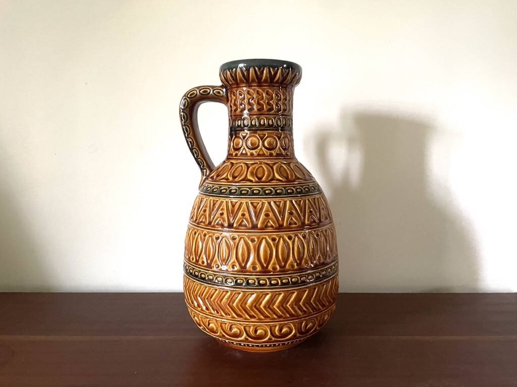 Large enameled jug, Germany, 1960