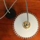 White opaline hanging with edge volante transparant