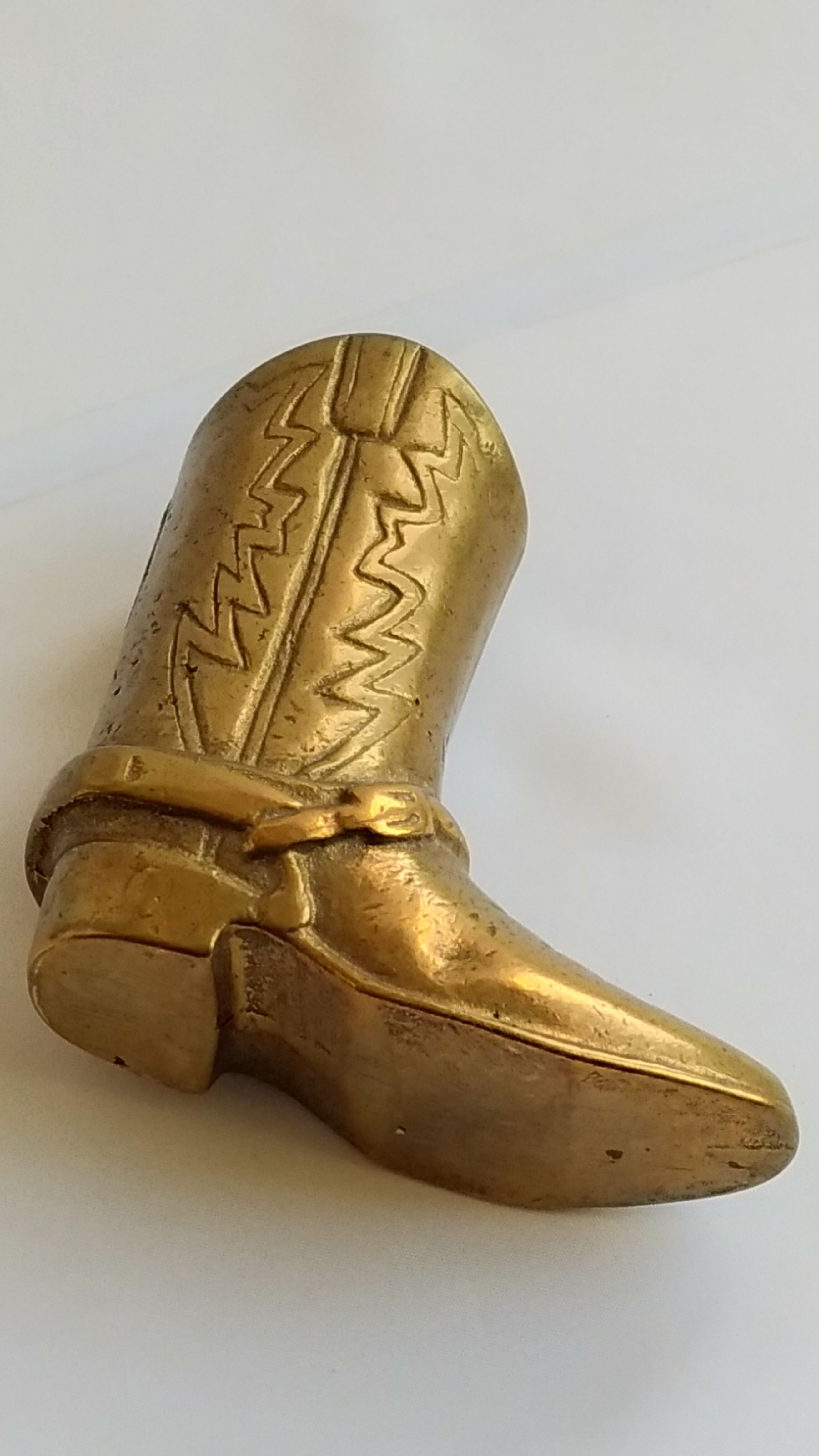 Vintage Santiag gilded bronze pencil pot