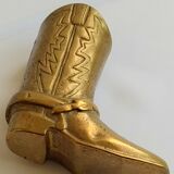 Vintage Santiag gilded bronze pencil pot