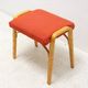 Mid-century bentwood stool by Dřevopodnik Holešov, wooden seating, 1970s