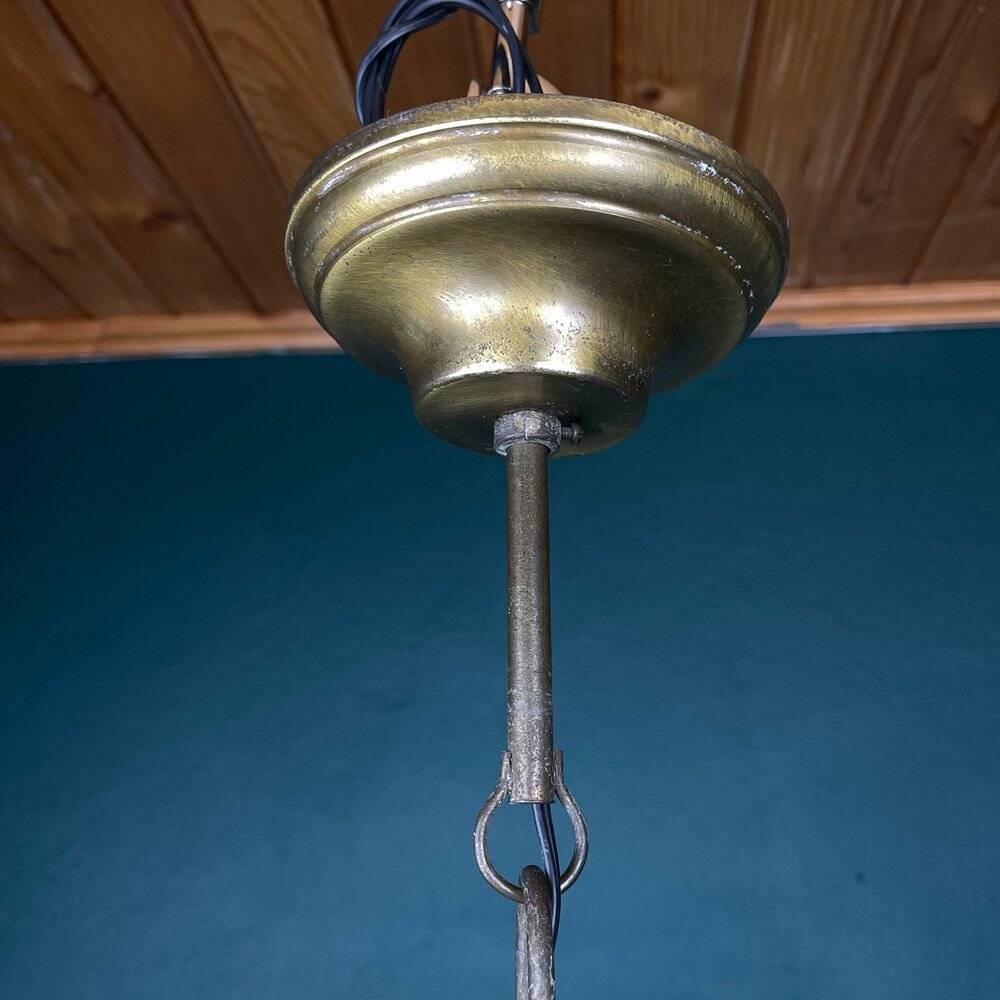 Large Sputnik flower pendant in Murano by Paolo Venini for Veart, Italy, 1960s.