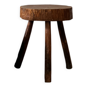 Tabouret brutaliste en