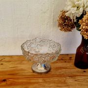 Vintage glass fruit bowl