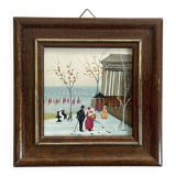 Oil on miniature panel