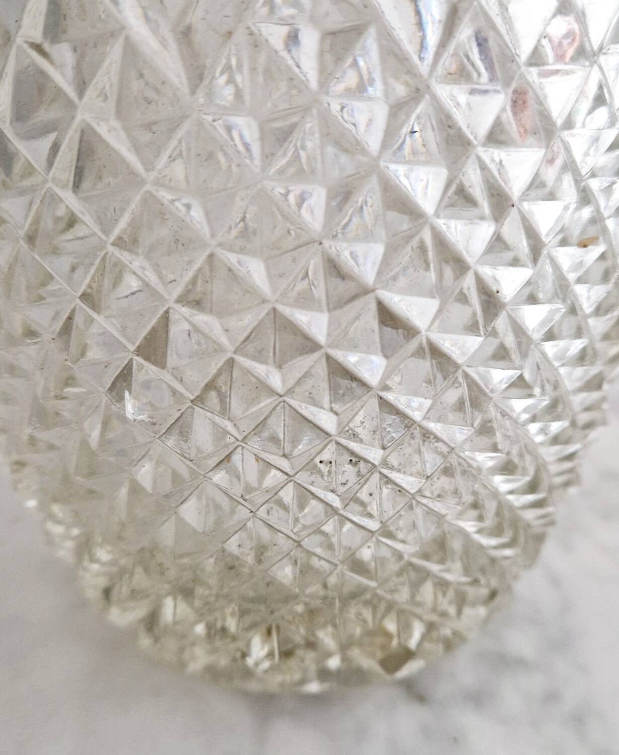 Glass and silver-plated carafe