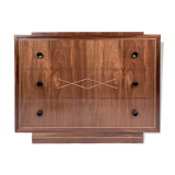 De Coene workshop art-deco walnut chest of drawers