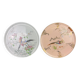 Longwy: large earthenware and enamel pie dishes in Japanese style