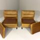 Special lounge chairs chrome & leather 1960’s