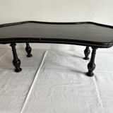 Presentation table of Napoleon III in black lacquered wood, 19th century.