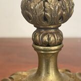 Old gilded bronze lamp stand