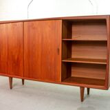 XL HP Hansen Scandinavian Design Teak Wooden Highboard Credenza Denmark 60s
