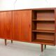 XL HP Hansen Scandinavian Design Teak Wooden Highboard Credenza Denmark 60s