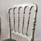 Paire de chaises Napoléon III patinées